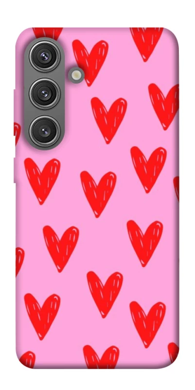 Чохол на Samsung Galaxy S24+ Red hearts 2 фото 1 з 1