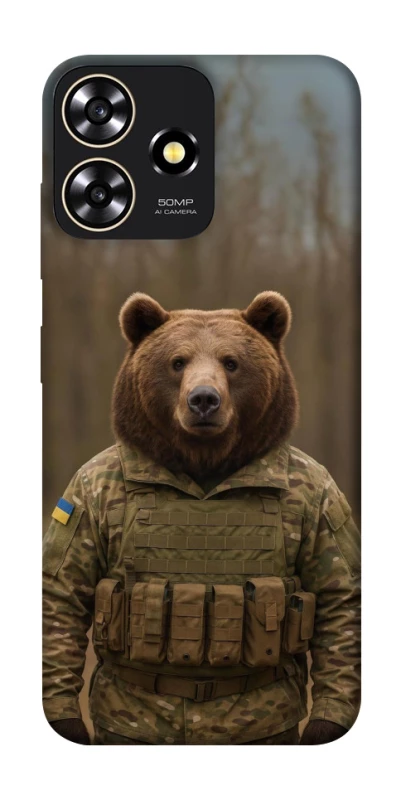 Чохол на ZTE Blade A73 4G Ведмідь захисник фото 1 з 1