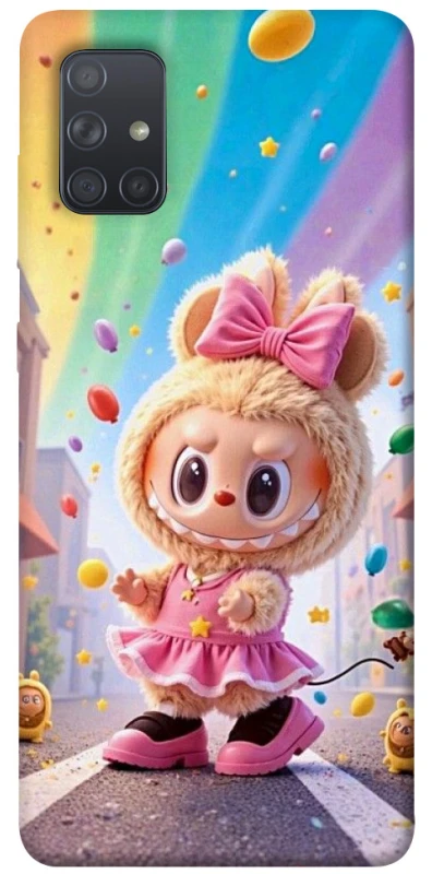 Чохол на Samsung Galaxy A71 Labubu rainbow фото 1 з 1