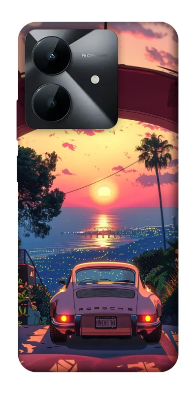 Чехол на Realme Note 60x Porsche at sunset фото 1 из 1