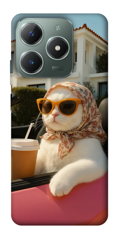 Чохол на Realme C61 Stylish Cat Cruise фото 1 з 1