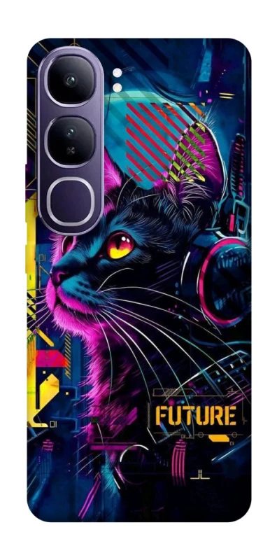 Чехол на Vivo Y300 Cyber Cat v2 фото 1 из 1