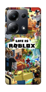 Чехол на Xiaomi Poco M6 Pro 4G Life is Roblox фото 1 из 1