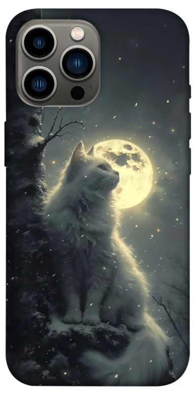 Чехол на Apple iPhone 13 Pro Max (6.7") Кот под луной фото 1 из 1