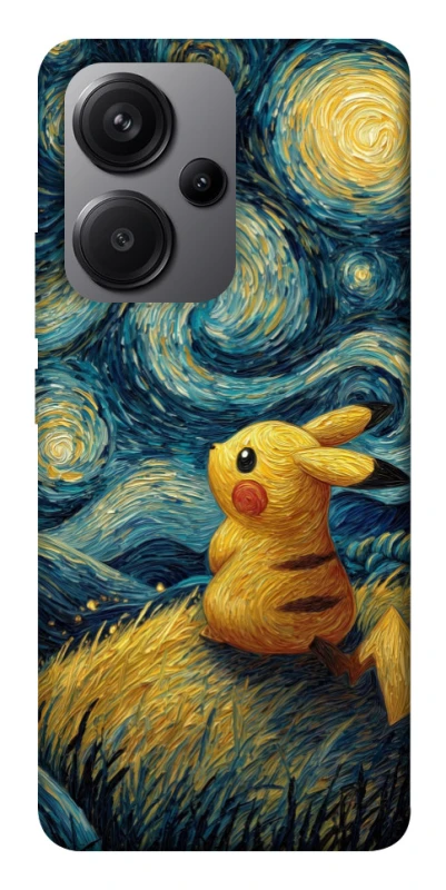 Чохол на Xiaomi Redmi Note 13 Pro+ Pikachu and Van Gogh фото 1 з 1