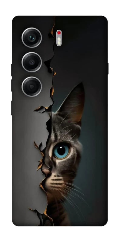 Чехол на Tecno Camon 40 Кот-подглядыватель v2 фото 1 из 1