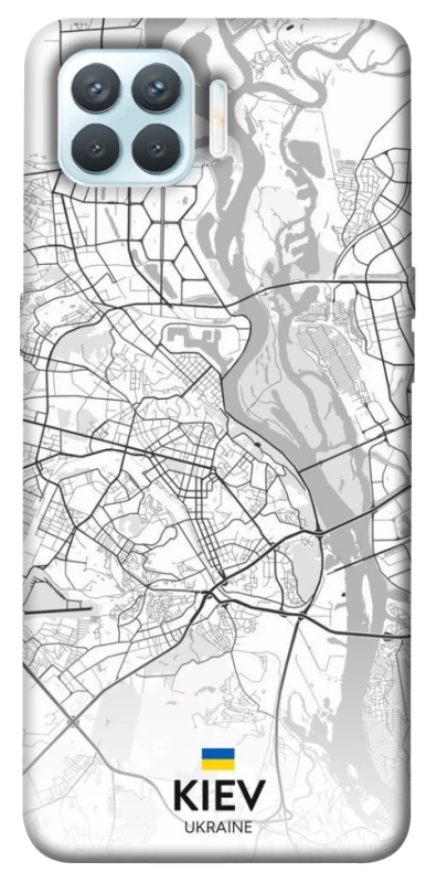 Чохол на Oppo F17 Pro Kiev white map фото 1 з 1