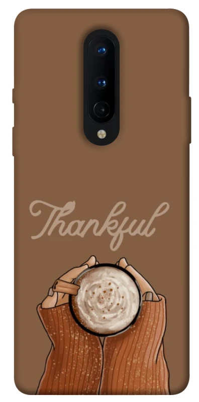 Чехол на OnePlus 8 Thankful coffee фото 1 из 1