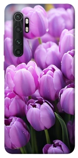 Чехол на Xiaomi Mi Note 10 Lite Фиолетовые тюльпаны фото 1 из 1