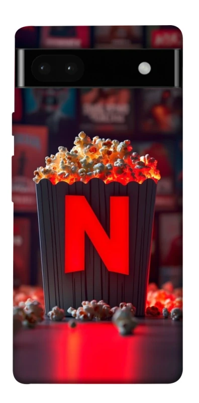 Чехол на Google Pixel 6a Netflix and popcorn фото 1 из 1