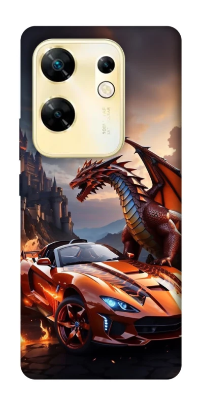 Чохол на Infinix Zero 30 4G Сar and dragon фото 1 з 1
