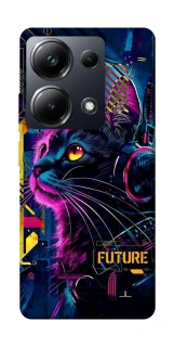 Чехол на Xiaomi Poco M6 Pro 4G Cyber Cat v2 фото 1 из 1