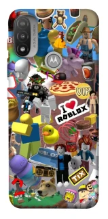 Чохол на Motorola Moto E20 Roblox collage ver.5 фото 1 з 1