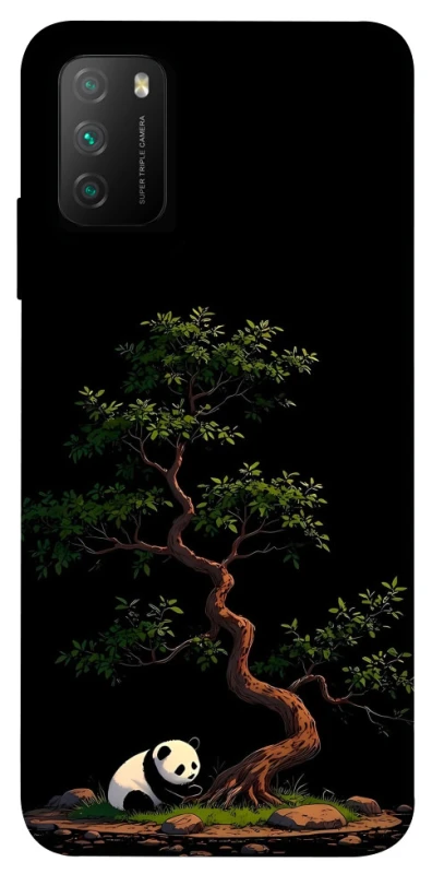 Чохол на Xiaomi Poco M3 Panda and tree фото 1 з 1