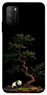 Чохол на Xiaomi Poco M3 Panda and tree фото 1 з 1