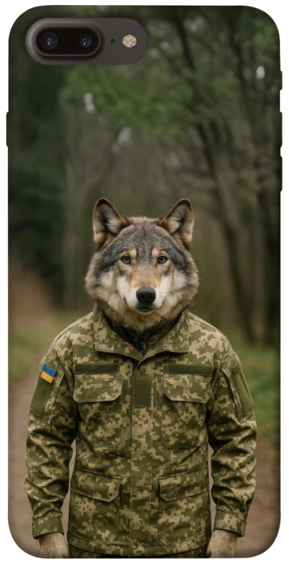 Чохол на Apple iPhone 7 plus / 8 plus Вовк захисник фото 1 з 1
