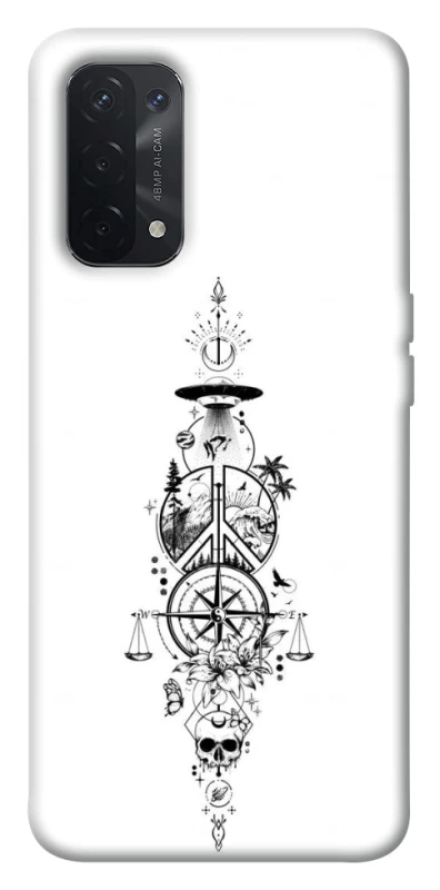 Чехол на Oppo A54 5G / A74 5G Tattoo ver.7 фото 1 из 1