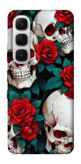 Чохол на Infinix Hot 60i skull and rose фото 1 з 1