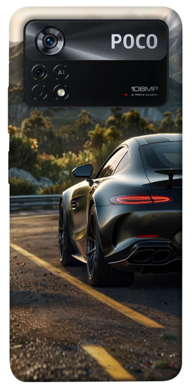 Чохол на Xiaomi Poco X4 Pro 5G Car in the mountains фото 1 з 1
