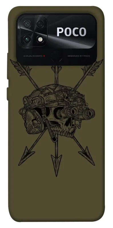 Чохол на Xiaomi Poco C40 Mil skull фото 1 з 1
