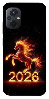 Чохол на Xiaomi Poco M5 Red Fire Horse ver.1 фото 1 з 1