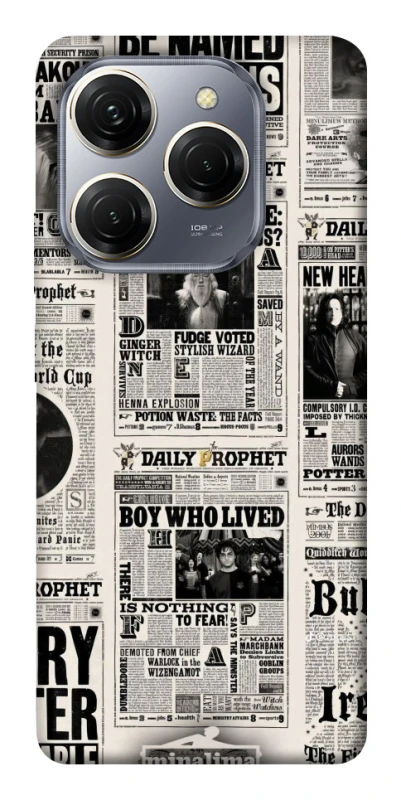 Чохол на TECNO Spark 20 Pro Harry Potter newspaper фото 1 з 1