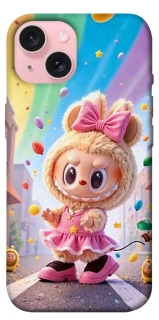 Чохол на Apple iPhone 15 (6.1") Labubu rainbow фото 1 з 1