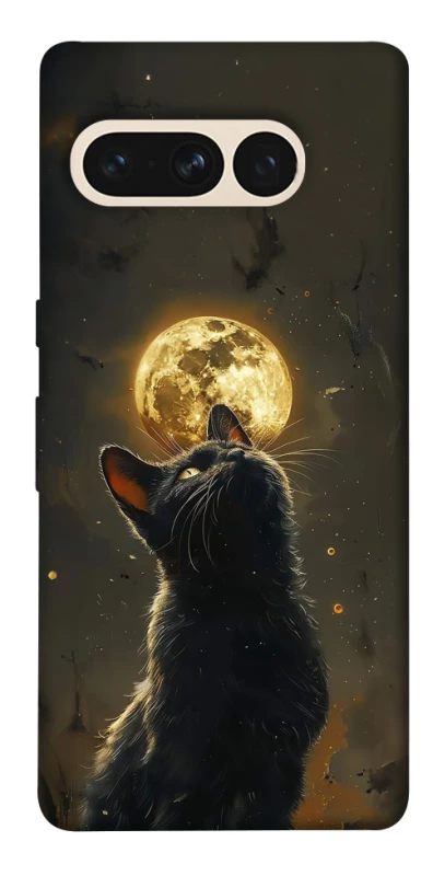 Чохол на Google Pixel 7 Pro Кіт під місяцем v2 фото 1 з 1