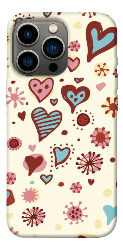 Чехол на Apple iPhone 13 Pro (6.1") Pretty hearts фото 1 из 1