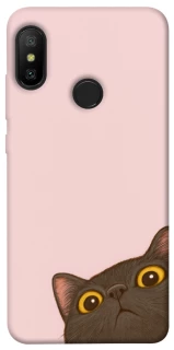 Чохол на Xiaomi Mi A2 Lite / Xiaomi Redmi 6 Pro Peeping cat фото 1 з 1