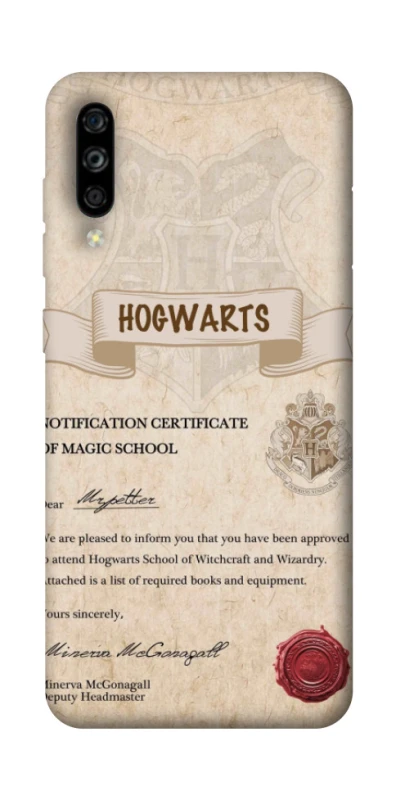 Чехол на ZTE Blade A7s (2019) The Hogwarts acceptance letter фото 1 из 1