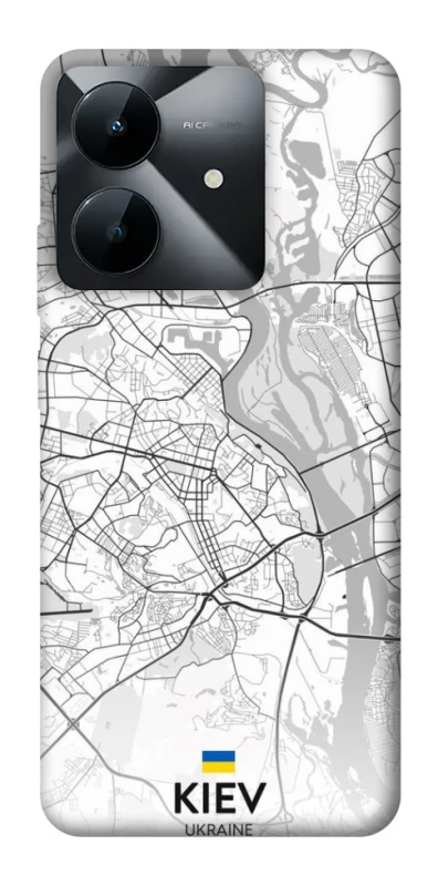 Чохол на Realme Note 60x Kiev white map фото 1 з 1