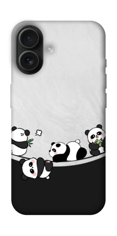 Чохол на Apple iPhone 16 Four pandas фото 1 з 1