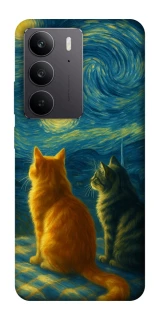 Чехол на Realme C75 Cats under the stars фото 1 из 1