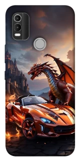 Чохол на Nokia C21 Plus Сar and dragon фото 1 з 1