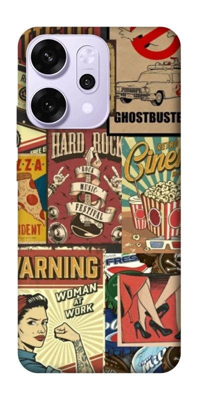 Чохол на Oppo Reno 14 Pro Retro collage ver.2 фото 1 з 1