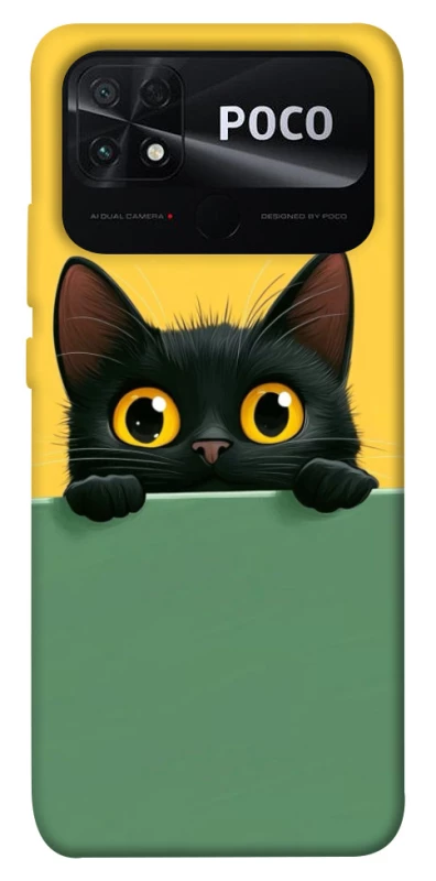 Чехол на Xiaomi Poco C40 Black cat v2 фото 1 из 1