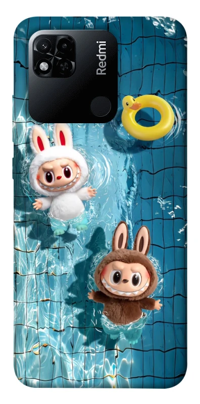 Чохол на Xiaomi Redmi 10A Labubu in the pool фото 1 з 1