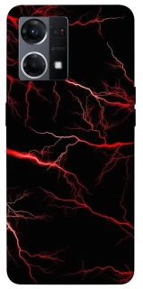 Чохол на Oppo Reno 7 4G Червона молнія фото 1 з 1