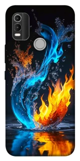 Чехол на Nokia C21 Plus Water And Fire фото 1 из 1