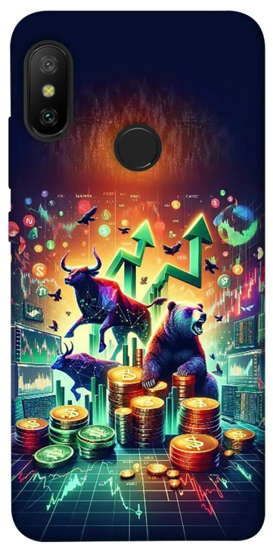 Чохол на Xiaomi Mi A2 Lite / Xiaomi Redmi 6 Pro Crypto market фото 1 з 1