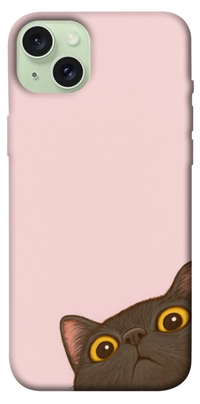 Чехол на Apple iPhone 15 Plus (6.7") Peeping cat фото 1 из 1