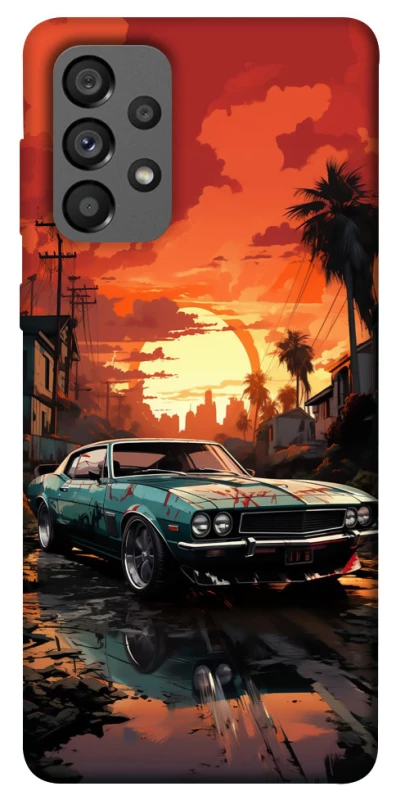Чехол на Samsung Galaxy A73 5G Car at sunset фото 1 из 1