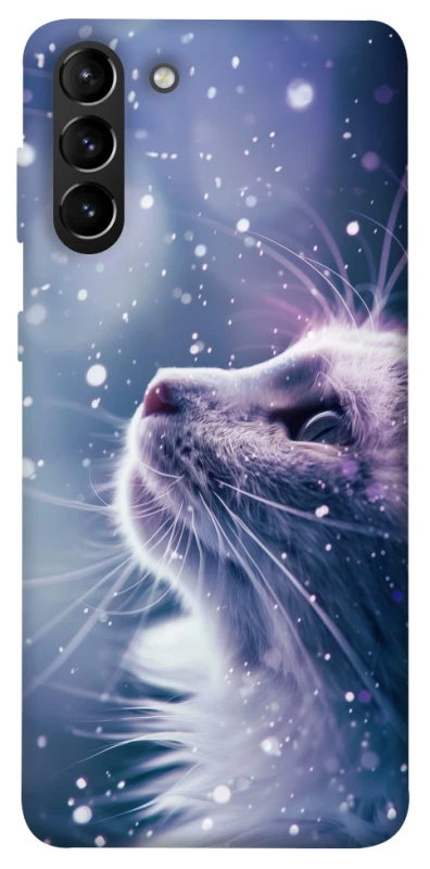 Чехол на Samsung Galaxy S21+ Snow cat фото 1 из 1