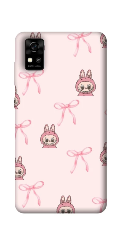 Чехол на ZTE Blade A31 Pink bows and Labubus фото 1 из 1