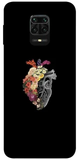 Чохол на Xiaomi Redmi Note 9s / Note 9 Pro / Note 9 Pro Max Heart with flowers фото 1 з 1