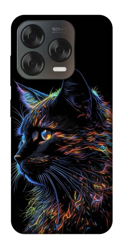 Чохол на ZTE Blade V70 Design Чорний кіт фото 1 з 2