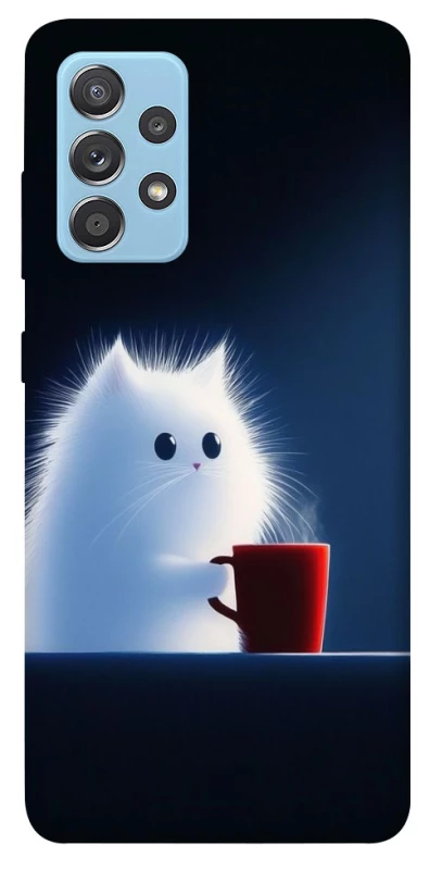 Чохол на Samsung Galaxy A52 4G / A52 5G Чохол кіт з кавою фото 1 з 1