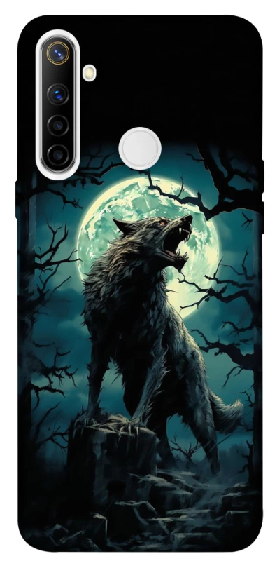 Чохол на Realme 6i Вовк під місяцем фото 1 з 1
