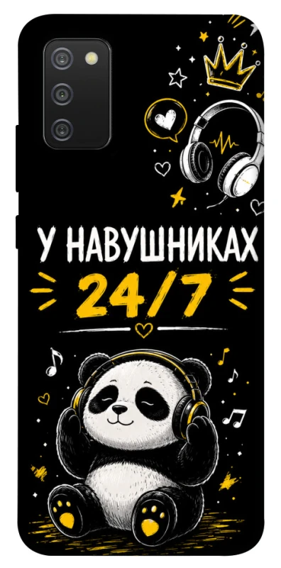 Чехол на Samsung Galaxy A02s У навушниках 24/7 фото 1 из 1